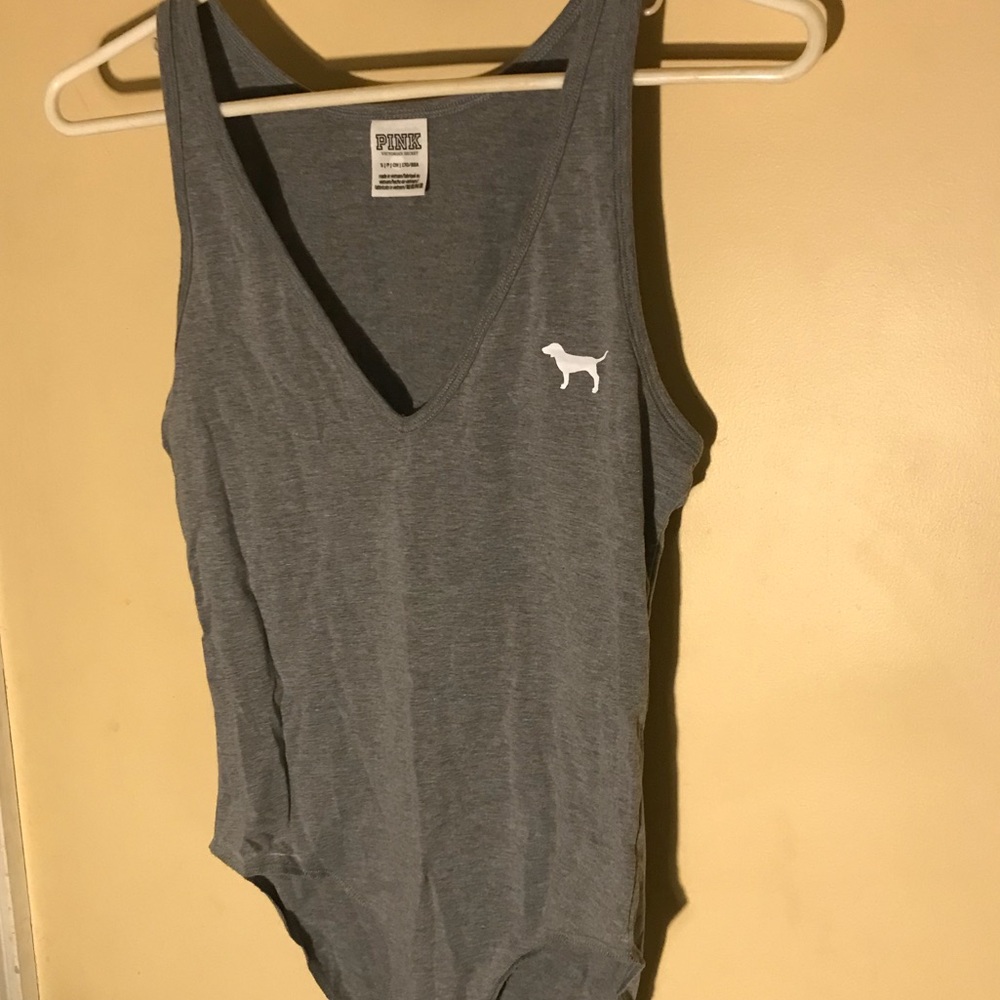 Pink Sexy V neck Bodysuit